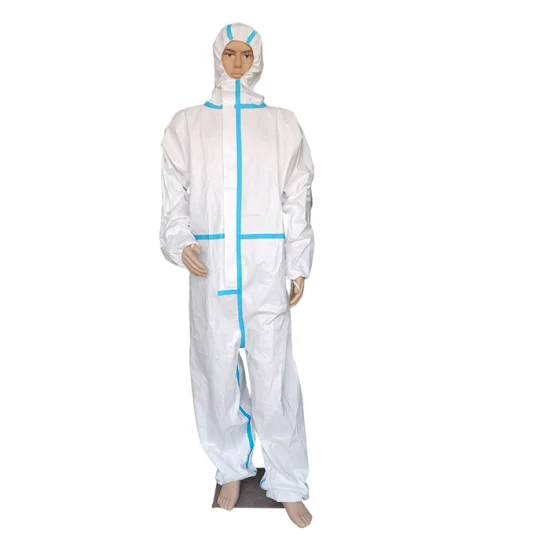 使い捨て男性用安全服 使い捨て PPE カバーオール 微多孔性保護服 作業スーツ カバーオール